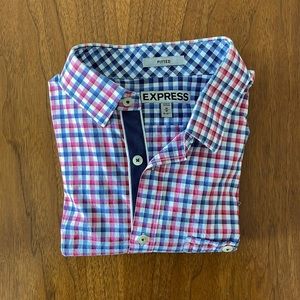 Mens Express fitted medium dress shirt